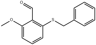 2-(Benzylsulfanyl)-6-methoxybenzaldehyde Structure