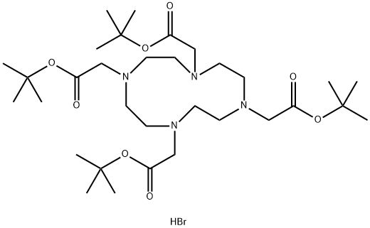 1,4,7,10-Tetraazacyclododecane-1,4,7,10-tetraacetic acid, 1,4,7,10-tetrakis(1,1-dimethylethyl) ester, hydrobromide (1:1) Structure