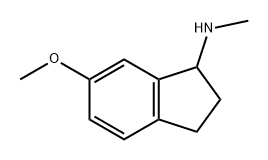 6-methoxy-N-methyl-2,3-dihydro-1H-inden-1-amin
e Structure