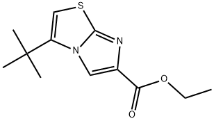 ethyl 3-tert-butylimidazo[2,1-b]thiazole-6-carboxylate 구조식 이미지