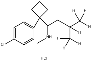 DesMethyl SibutraMine-d7 Hydrochloride 구조식 이미지