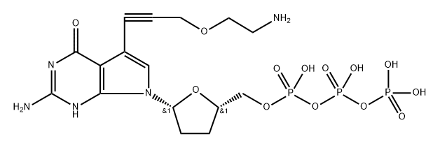 2-Aminoethoxypropargyl ddGTP 구조식 이미지