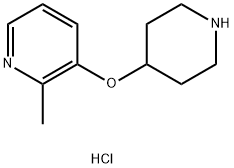 2-Methyl-3-(piperidin-4-yloxy)pyridine hydrochloride Structure