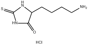 5-(4-aminobutyl)-2-sulfanylideneimidazolidin-4-one hydrochloride Structure