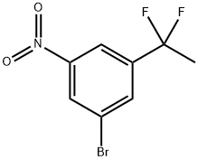 1-Bromo-3-(1,1-difluoroethyl)-5-nitrobenzene Structure