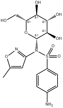 Sulfamethoxazole N1-β-D-Glucoside Structure