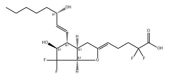 2,2,10,10-Tetrafluoro-13-dehydro-pgi2 Structure