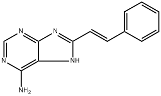 (E)-8-styryl-7H-purin-6-amine Structure
