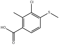 3-Chloro-2-methyl-4-(methylthio)benzoic acid Structure