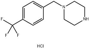 1-[4-(TRIFLUOROMETHYL)BENZYL]PIPERAZINE DIHYDROCHLORIDE Structure