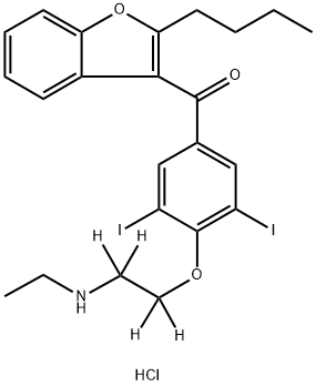 N-Desethylamiodarone-D4 HCl Structure