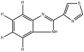 Thiabendazole-d4 (benzimidazole-4,5,6,7-d4) Structure