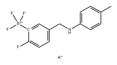 Potassium 3-((4-methylphenylamino)methyl)phenyltrifluoroborate 구조식 이미지
