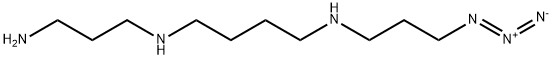 N1-(3-aminopropyl)-N4-(3-azidopropyl)butane-1,4-diamine Structure