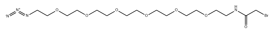 BrCH2CONH-PEG6-N3 Structure