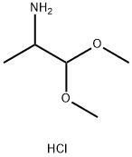 2-Propanamine, 1,1-dimethoxy-, hydrochloride (1:1) Structure