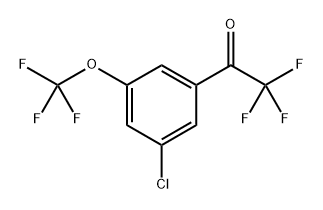 1-(3-Chloro-5-(trifluoromethoxy)phenyl)-2,2,2-trifluoroethanone Structure