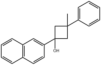 3-methyl-1-(naphthalen-2-yl)-3-phenylcyclobutanol Structure