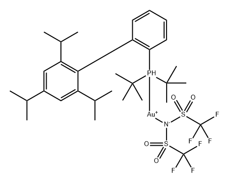 tBuXphos AuNTf2 Structure