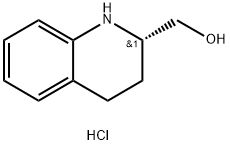 2-Quinolinemethanol, 1,2,3,4-tetrahydro-, hydrochloride (1:1), (2S)- Structure
