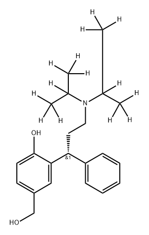 5-HYDROXYMETHYL TOLTERODINE-D14 Structure
