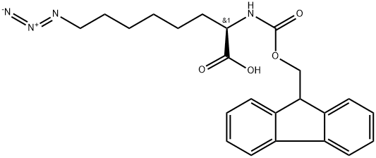 (R)-8-Azido-2-(Fmoc-amino)octanoic acid 구조식 이미지