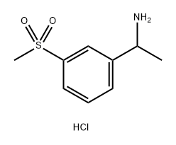 1-(3-methanesulfonylphenyl)ethan-1-amine
hydrochloride Structure