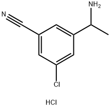 3-(1-aminoethyl)-5-chlorobenzonitrile hydrochloride Structure