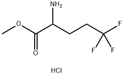 Norvaline, 5,5,5-trifluoro-, methyl ester, hydrochloride (1:1) Structure