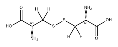 L-Cystine-3,3,3',3'-d4 구조식 이미지