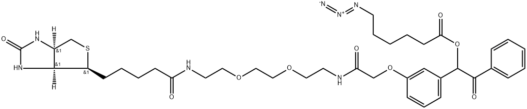 UV Cleavable Biotin-PEG2-Azide 구조식 이미지