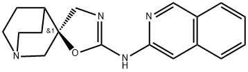 (1S,2R,4S)-N-(ISOQUINOLIN-3-YL)-4H-4-AZASPIRO[BICYCLO[2.2.2]OCTANE-2,5-OXAZOL]-2-AMINE Structure