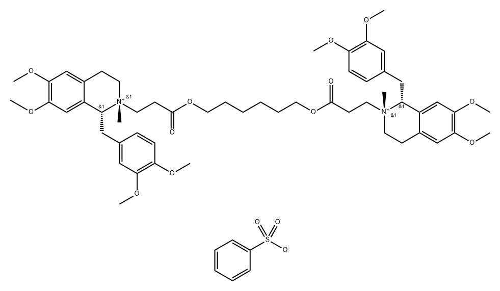 Cisatracurium-20-methyl Dibenzenesulfonate 구조식 이미지