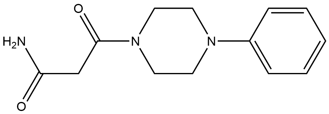 1-Piperazinepropanamide, β-oxo-4-phenyl- Structure