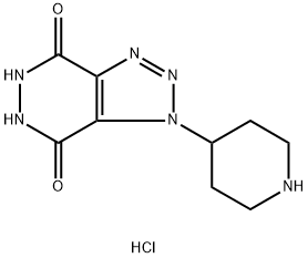 1-(Piperidin-4-yl)-1H,4H,5H,6H,7H-[1,2,3]triazolo[4,5-d]pyridazine-4,7-dione hydrochloride Structure