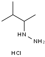 (3-Methylbutan-2-yl)hydrazine hydrochloride Structure