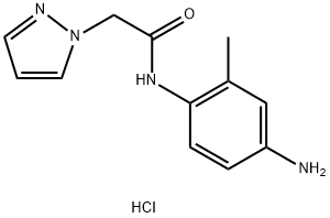 N-(4-Amino-2-methylphenyl)-2-(1H-pyrazol-1-yl)acetamide hydrochloride Structure