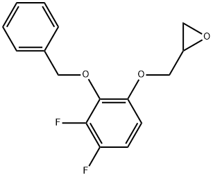 Oxirane, 2-[[3,4-difluoro-2-(phenylmethoxy)phenoxy]methyl]- Structure