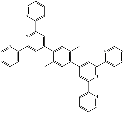 4′,4′′′′-(2,3,5,6-Tetramethyl-1,4-phenylene)bis[2,2′:6′,2′′-terpyridine] Structure