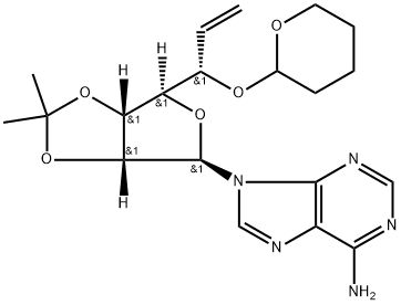 9HPurin-6-amine,9-[6,7-dideoxy-2,3-O-(1-methylethylidene)-5- 구조식 이미지