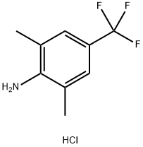 Benzenamine, 2,6-dimethyl-4-(trifluoromethyl)-, hydrochloride (1:1) Structure