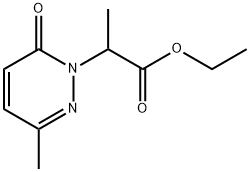 1(6H)-Pyridazineacetic acid, α,3-dimethyl-6-oxo-, ethyl ester Structure