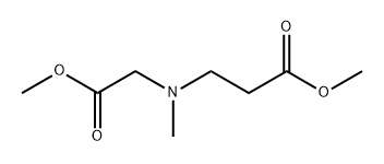 β-Alanine, N-(2-methoxy-2-oxoethyl)-N-methyl-, methyl ester Structure