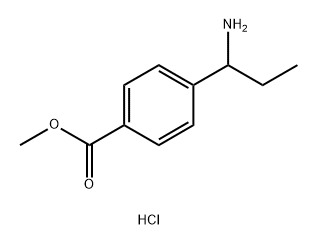 METHYL 4-(1-AMINOPROPYL)BENZOATE HCl 구조식 이미지