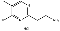 2-Pyrimidineethanamine, 4-chloro-5-methyl-, hydrochloride (1:1) Structure