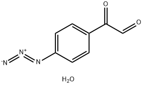 4-Azido-alpha-oxobenzeneacetaldehyde hydrate (1:1) 구조식 이미지