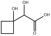 Cyclobutaneacetic acid, a,1-dihydroxy- Structure