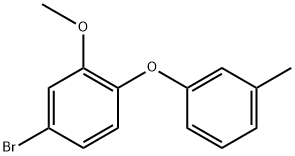 4-Bromo-2-methoxy-1-(3-methylphenoxy)-benzene Structure