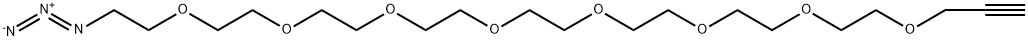 Propargyl-PEG8-N3 Structure