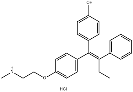 Endoxifen (E-isomer hydrochloride) Structure